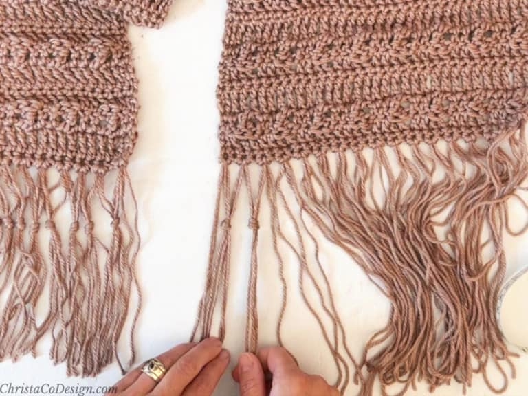 How to Make Double Knotted Fringe Tutorial ChristaCoDesign