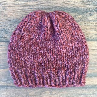 How To Knit Chunky Hat In The Round Beginner Tutorial - ChristaCoDesign