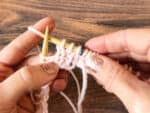 How To Knit A Hat In The Round With Worsted Weight Yarn - ChristaCoDesign