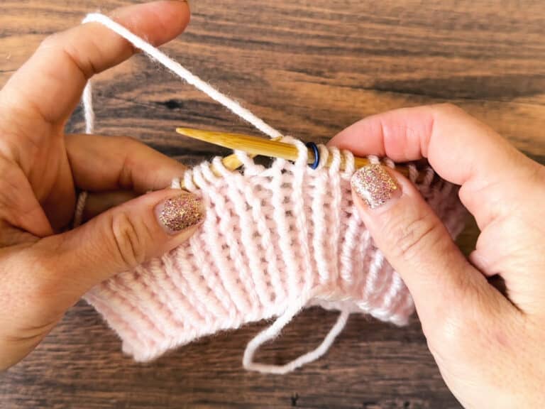 How To Knit A Hat In The Round With Worsted Weight Yarn - ChristaCoDesign