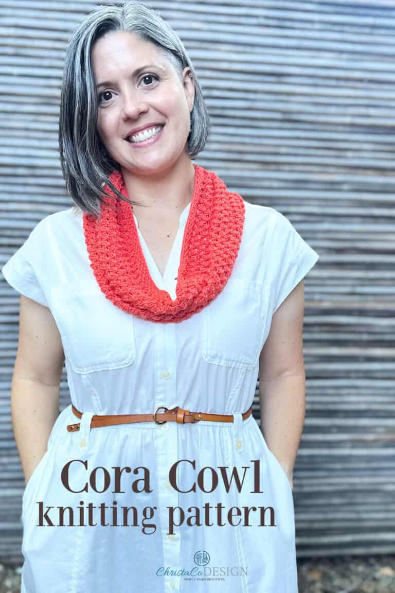 Easy Lace Cowl Knitting Pattern With Tutorial - ChristaCoDesign