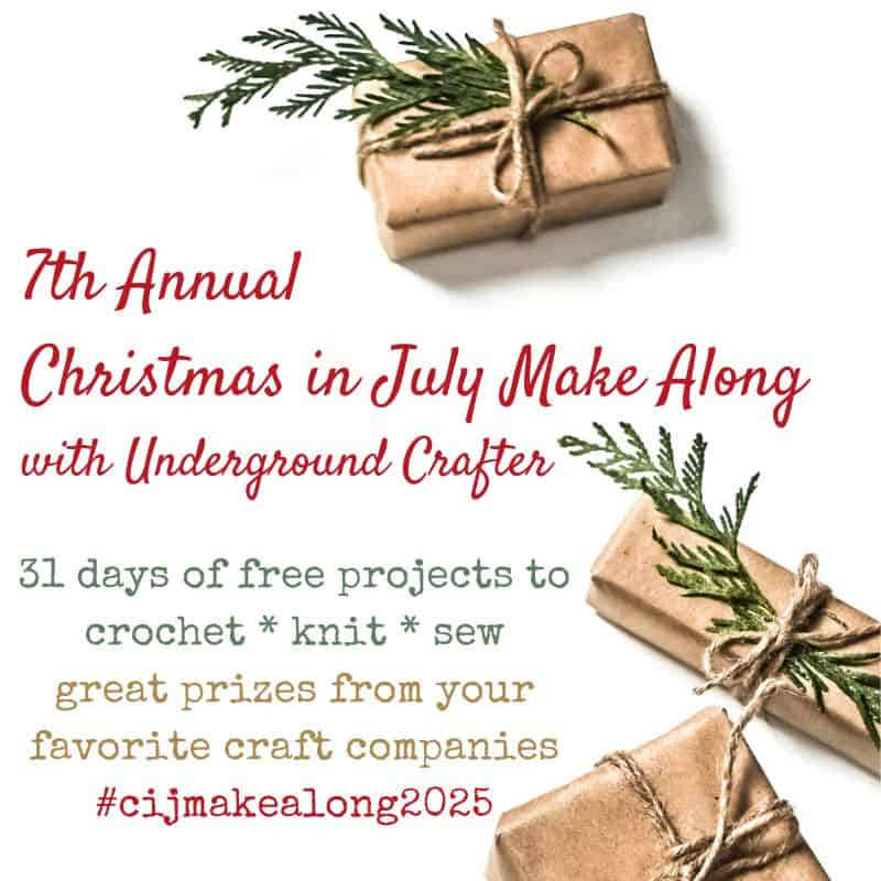 2025 Christmas in July Make Along with Underground Crafter square image.